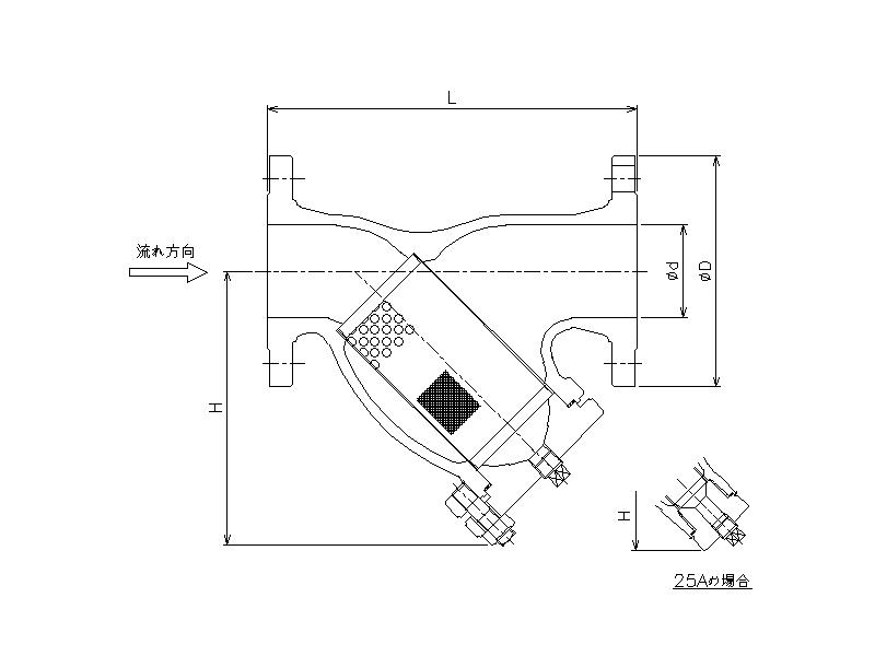 ダクタイル製Y形ストレーナ